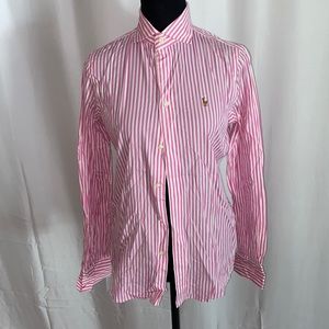 Pink polo button down
